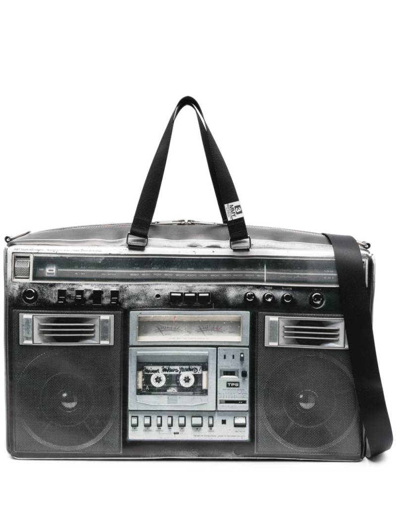 Maison Mihara Yasuhiro Boombox-print tote bag - Black von Maison Mihara Yasuhiro