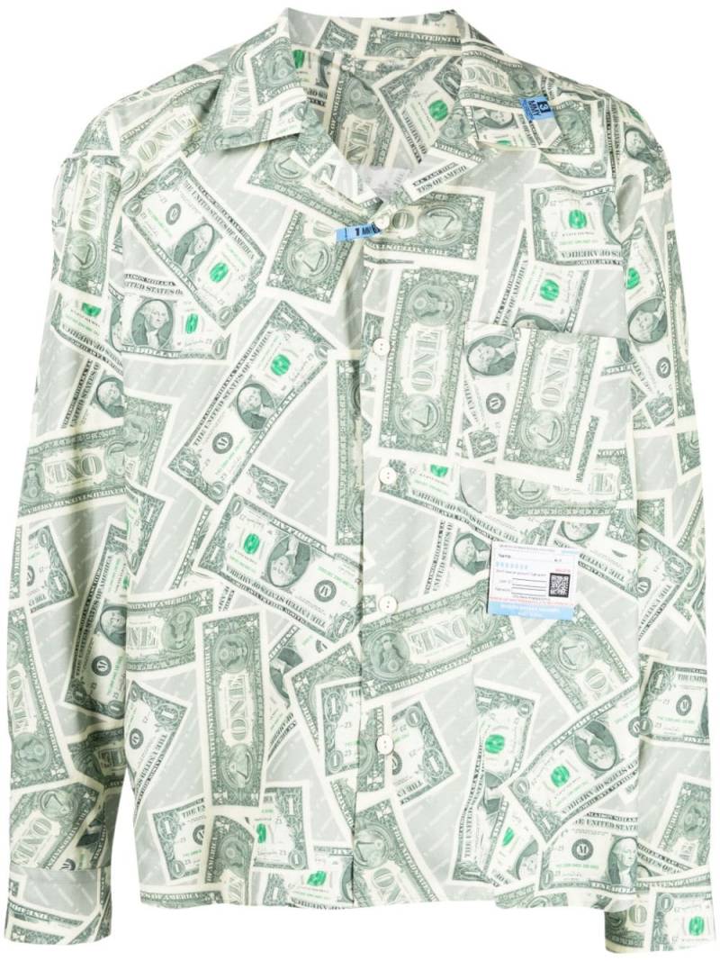 Maison MIHARA YASUHIRO Dollar Bill long-sleeve shirt - Neutrals von Maison MIHARA YASUHIRO