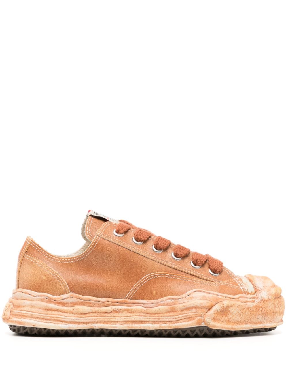 Maison MIHARA YASUHIRO Hank leather sneakers - Brown von Maison MIHARA YASUHIRO