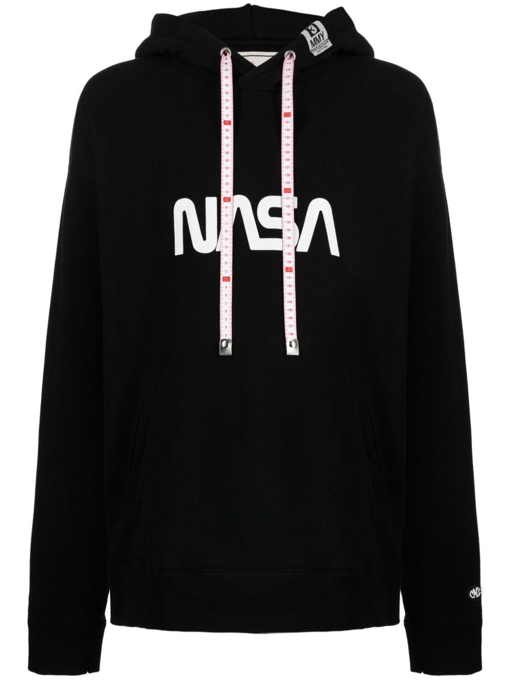 Maison Mihara Yasuhiro NASA-print cotton hoodie - Black von Maison Mihara Yasuhiro