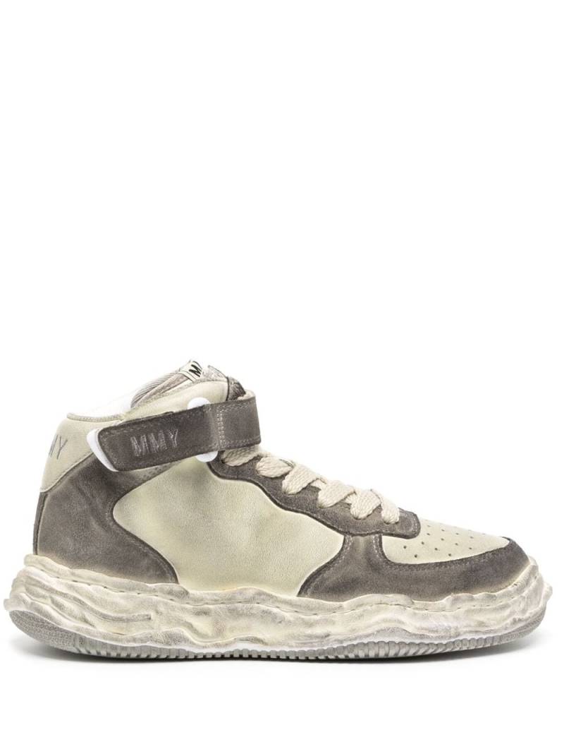 Maison Mihara Yasuhiro Wayne Brushed suede high-top sneakers - Grey von Maison Mihara Yasuhiro