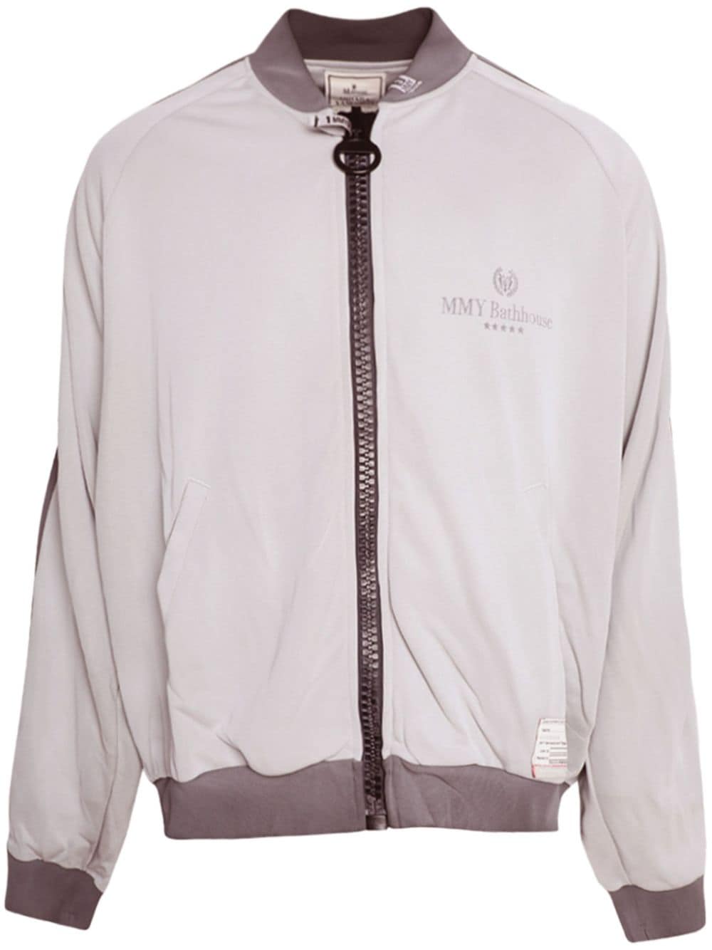 Maison Mihara Yasuhiro Wide Back zip-up track jacket - Grey von Maison Mihara Yasuhiro