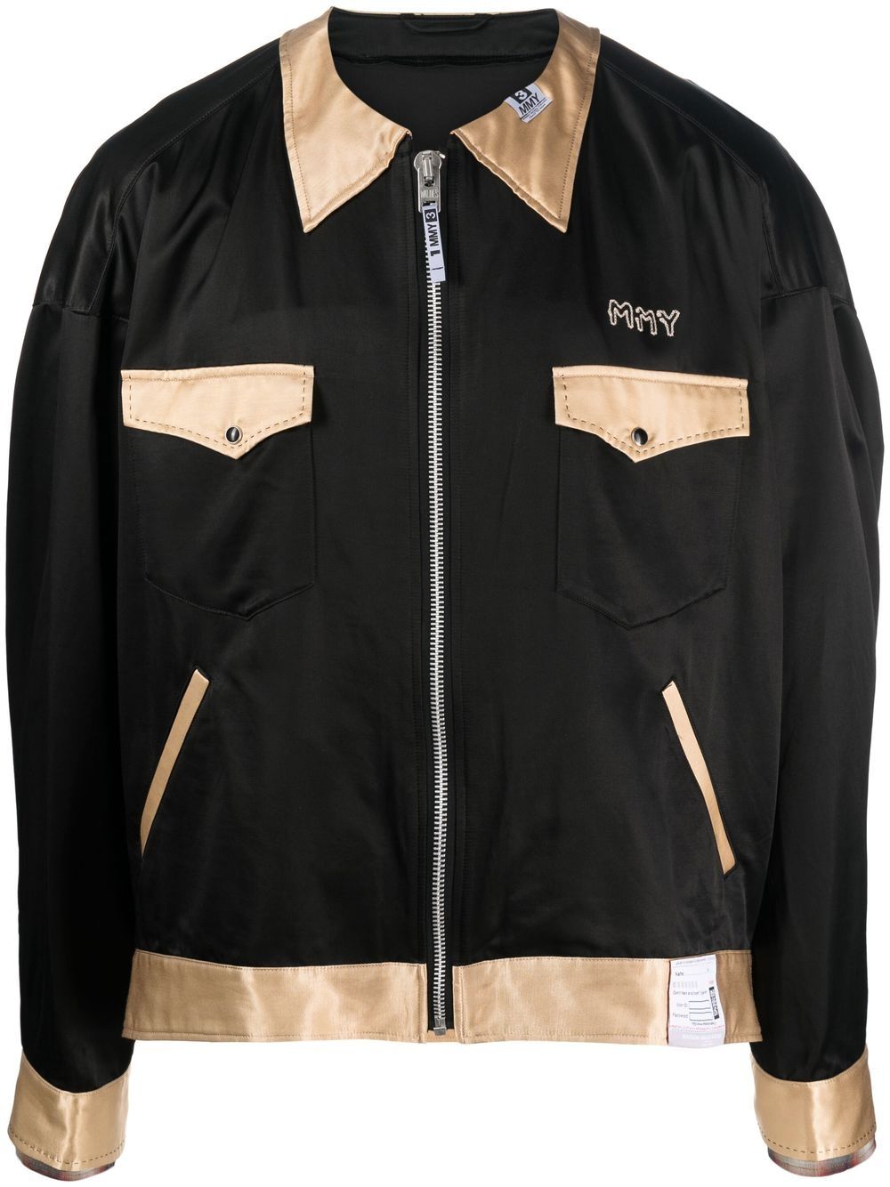 Maison Mihara Yasuhiro colour-block bomber jacket - Black von Maison Mihara Yasuhiro