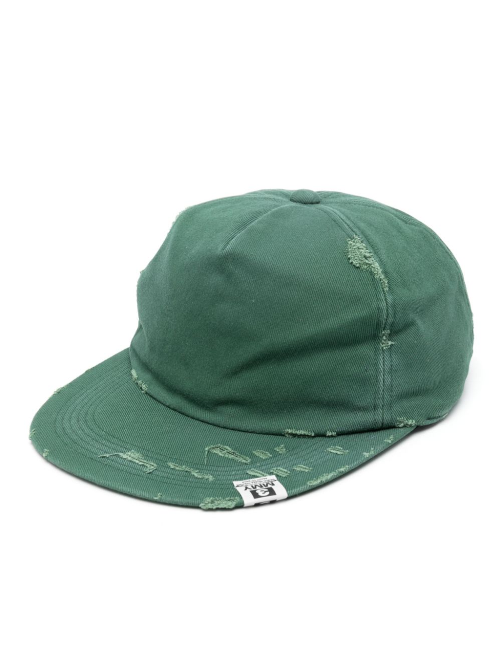 Maison Mihara Yasuhiro distressed cotton cap - Green von Maison Mihara Yasuhiro