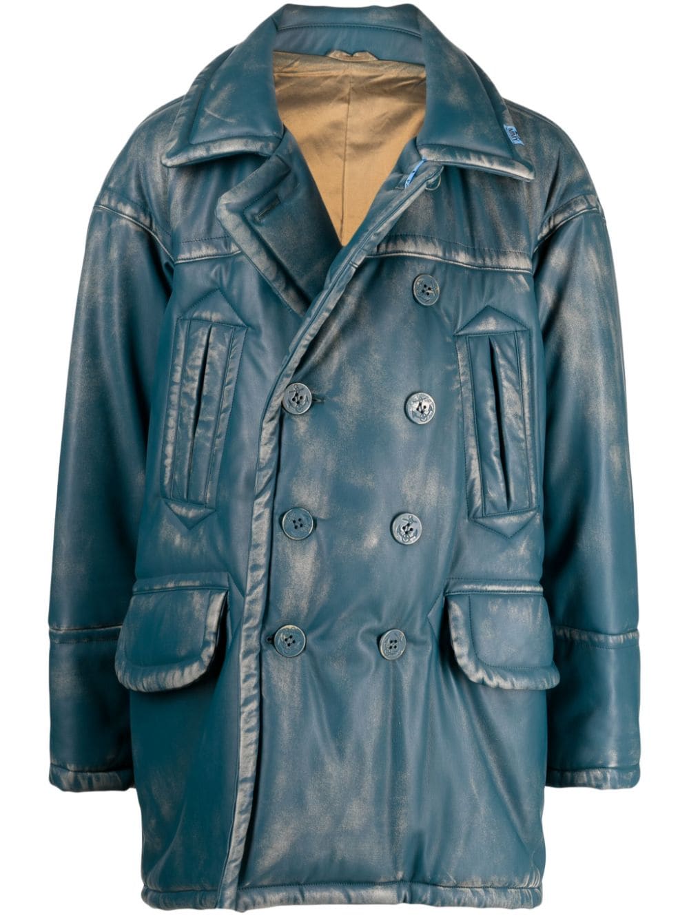 Maison Mihara Yasuhiro double-breasted padded coat - Blue von Maison Mihara Yasuhiro