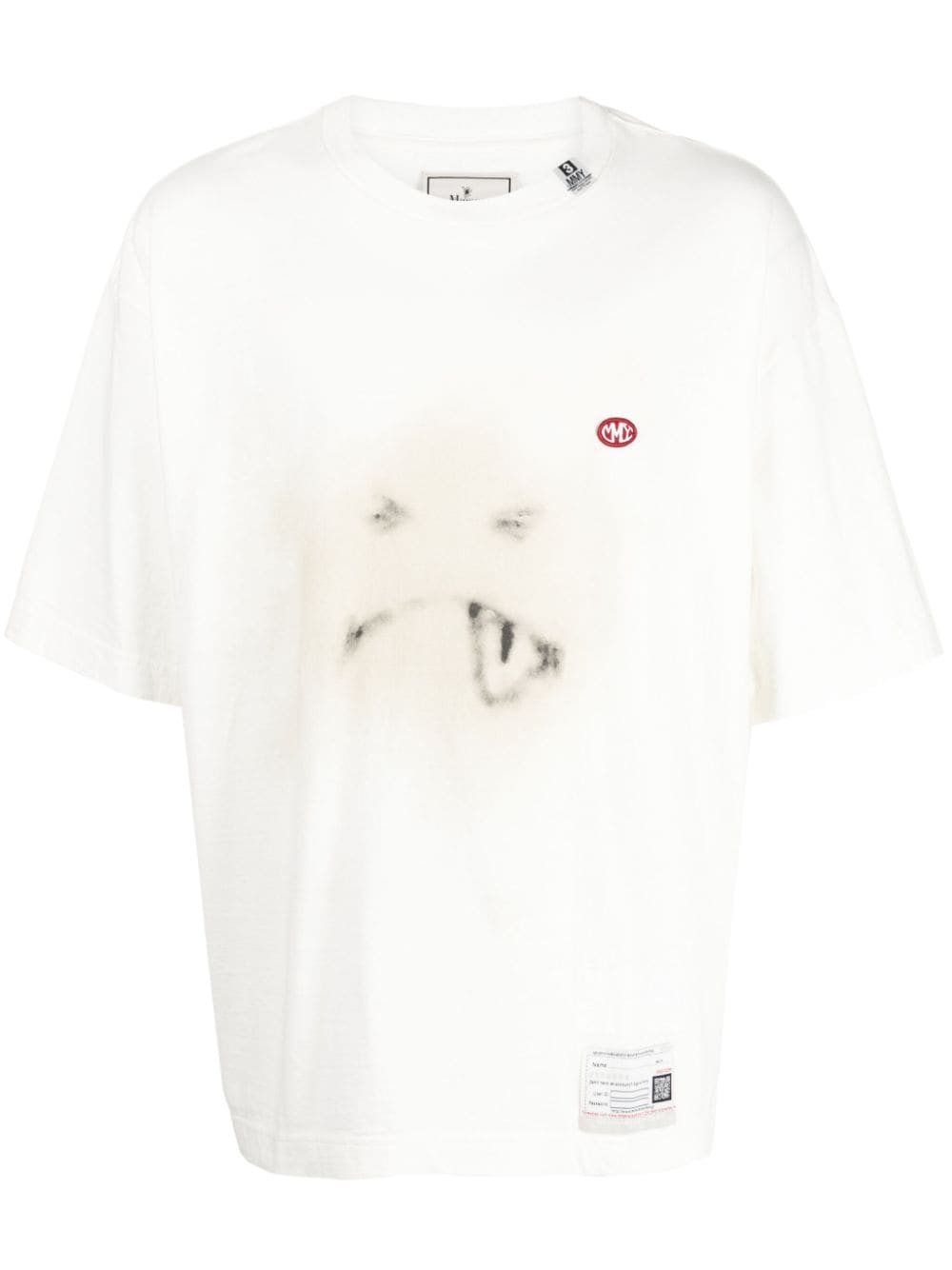 Maison Mihara Yasuhiro graphic-print cotton T-shirt - White von Maison Mihara Yasuhiro