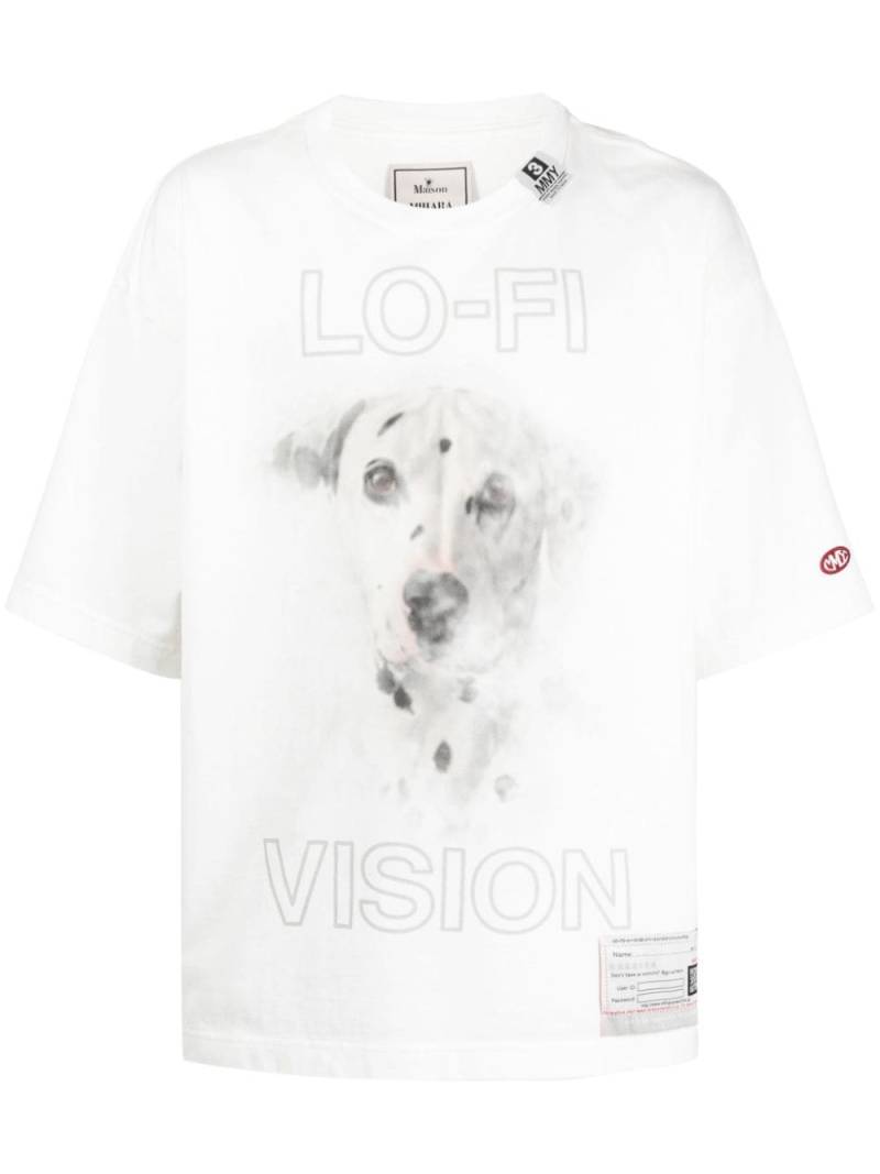 Maison Mihara Yasuhiro graphic-print cotton T-shirt - White von Maison Mihara Yasuhiro