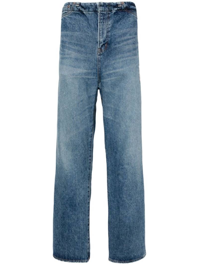 Maison Mihara Yasuhiro high-waist straight-leg jeans - Blue von Maison Mihara Yasuhiro