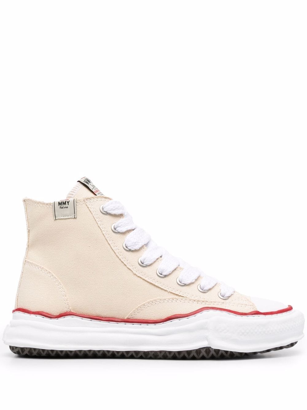 Maison Mihara Yasuhiro lace-up high-top sneakers - Neutrals von Maison Mihara Yasuhiro