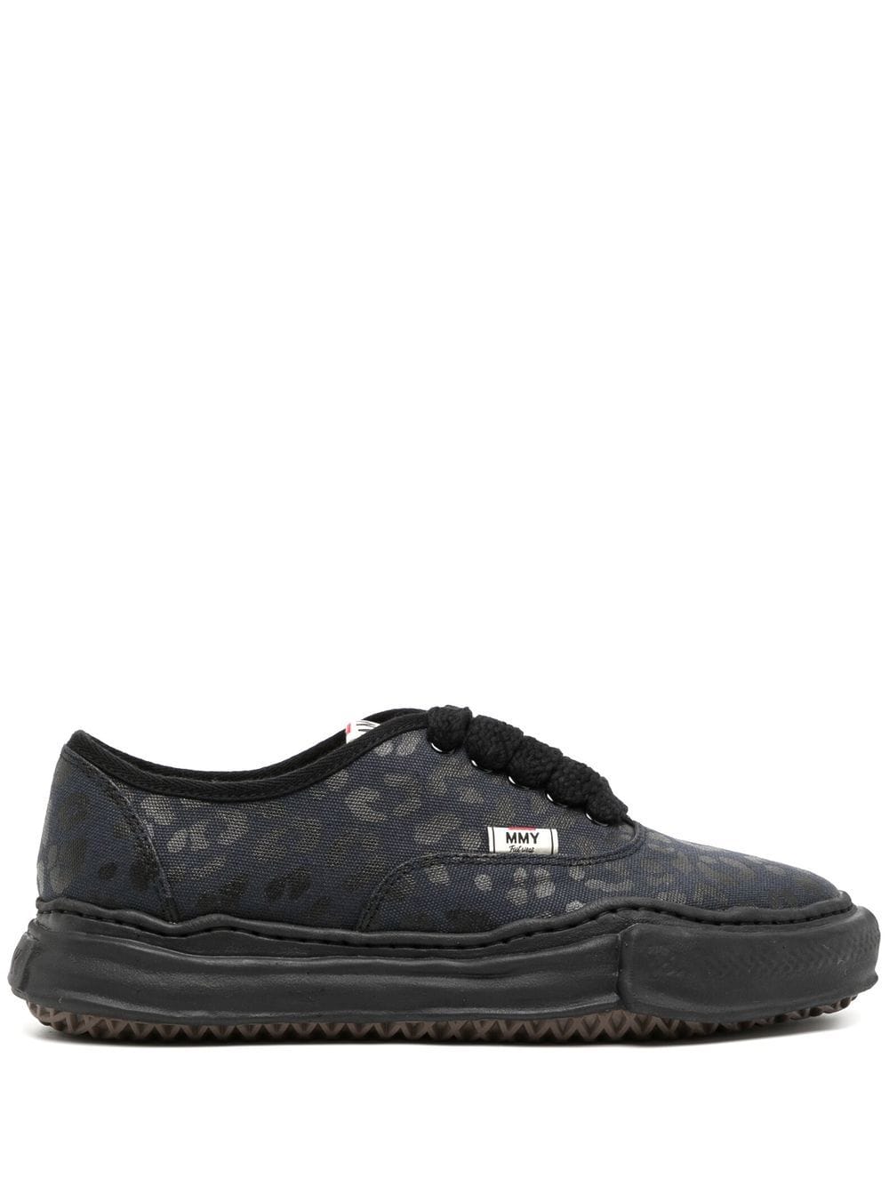 Maison Mihara Yasuhiro leopard-print low-top sneakers - Black von Maison Mihara Yasuhiro