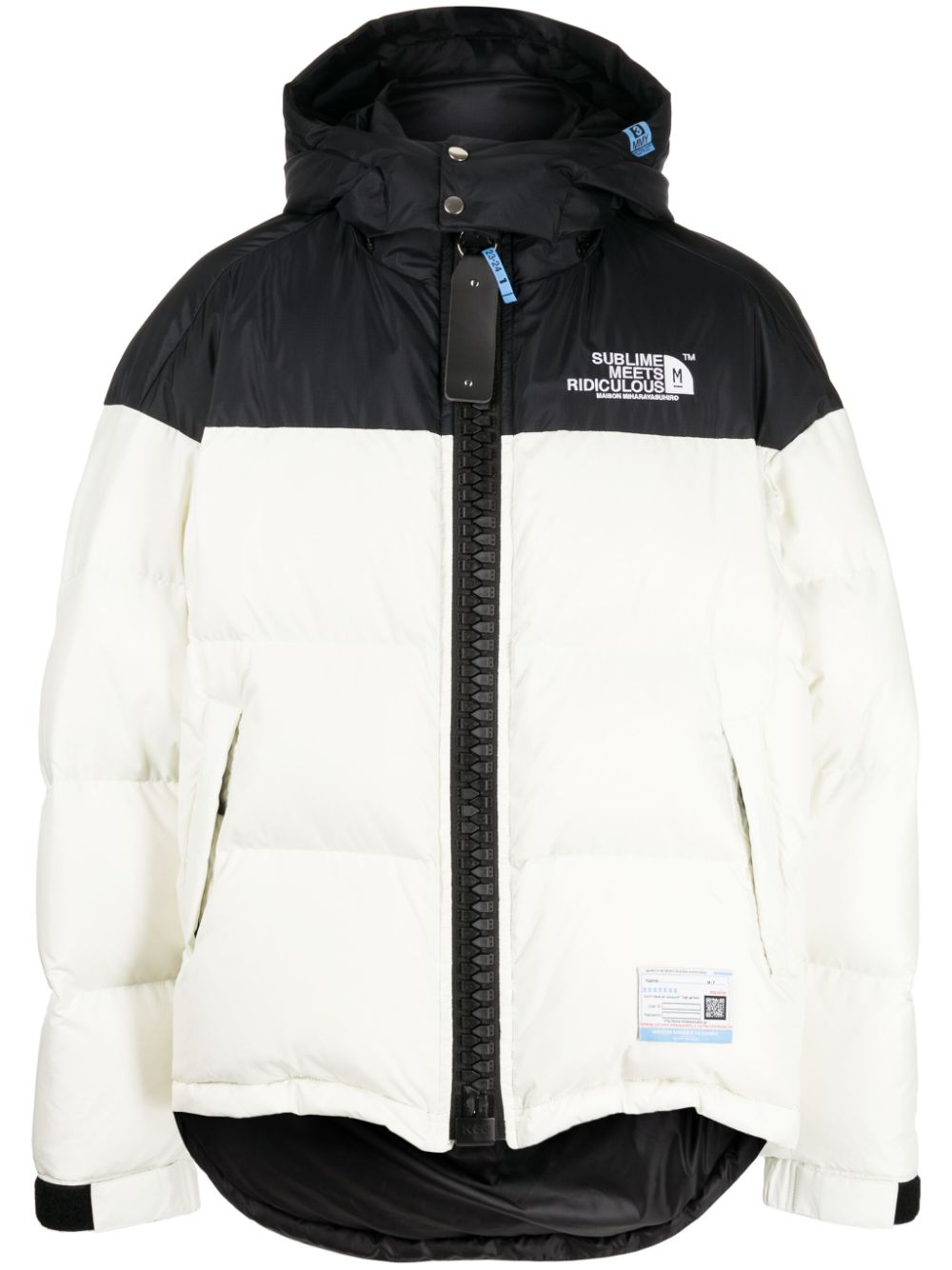 Maison Mihara Yasuhiro logo-embroidered padded jacket - White von Maison Mihara Yasuhiro