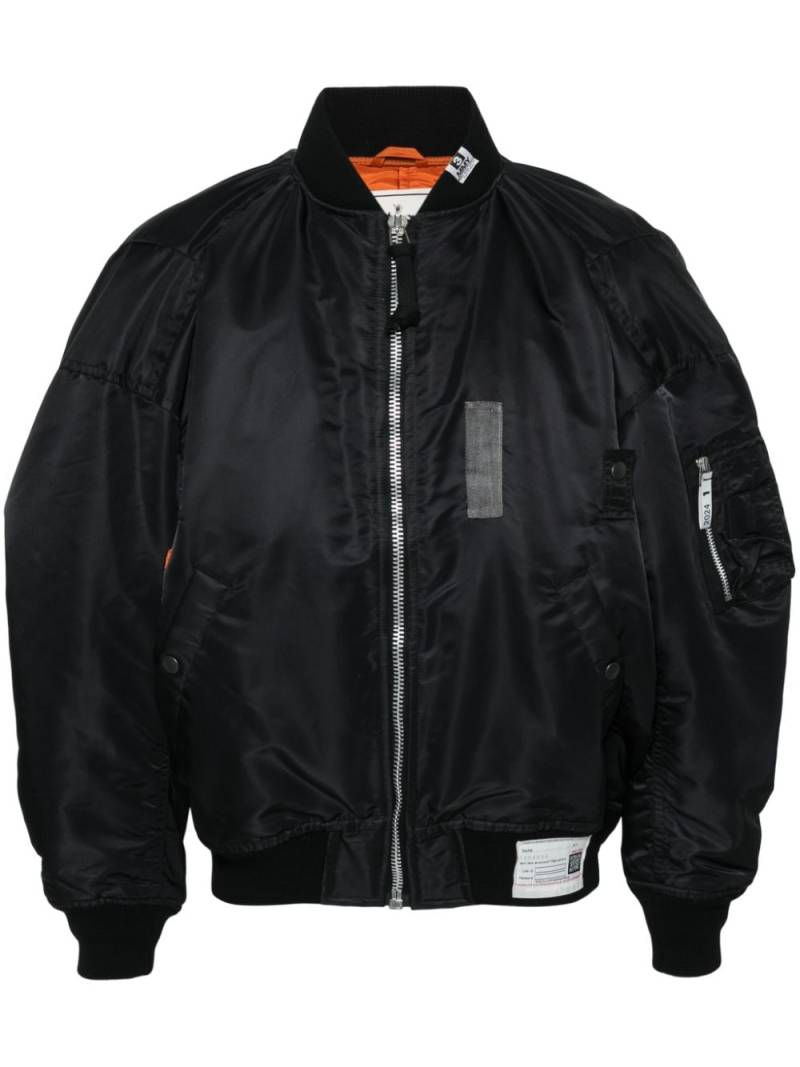 Maison Mihara Yasuhiro logo-patch padded bomber jacket - Black von Maison Mihara Yasuhiro