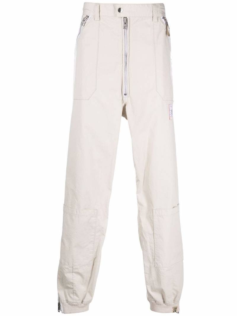 Maison Mihara Yasuhiro side stripe-detail straight-leg trousers - White von Maison Mihara Yasuhiro