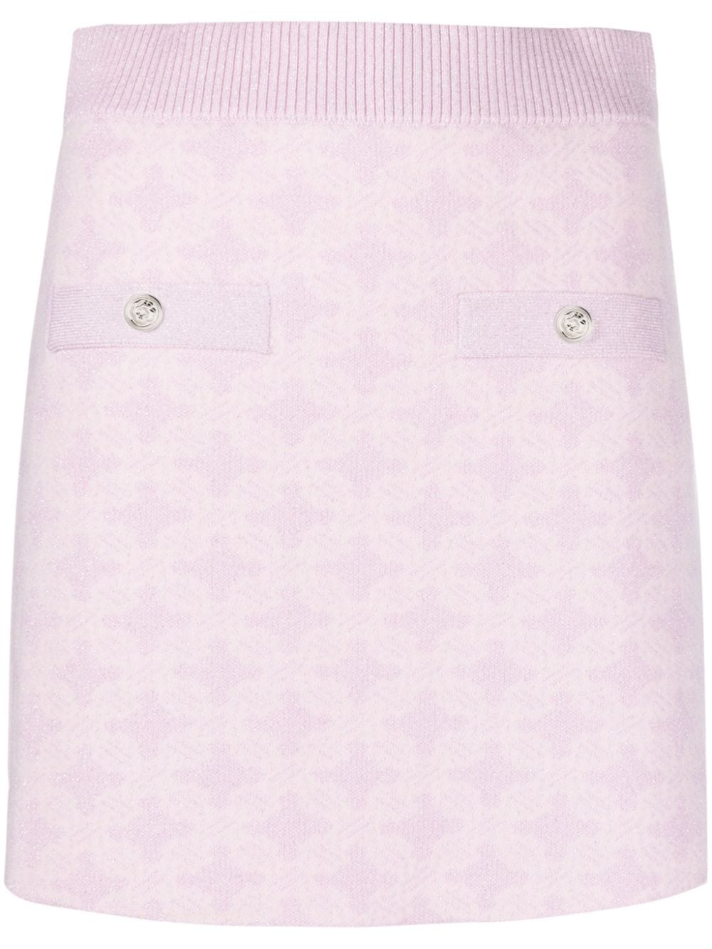 Maje jacquard-knit miniskirt - Pink von Maje