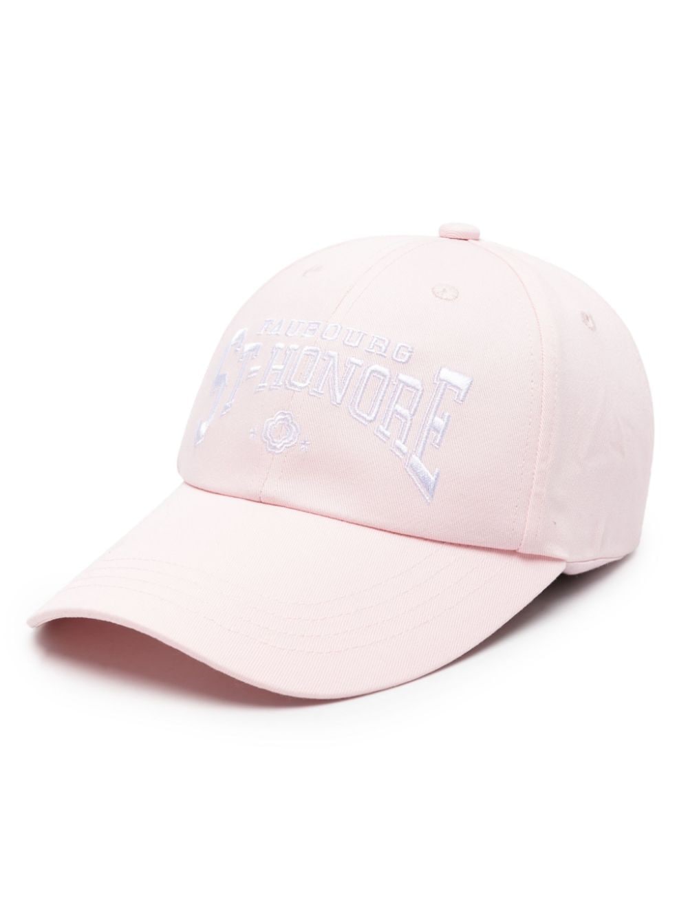 Maje Saint Honore-embroidered cotton cap - Pink von Maje