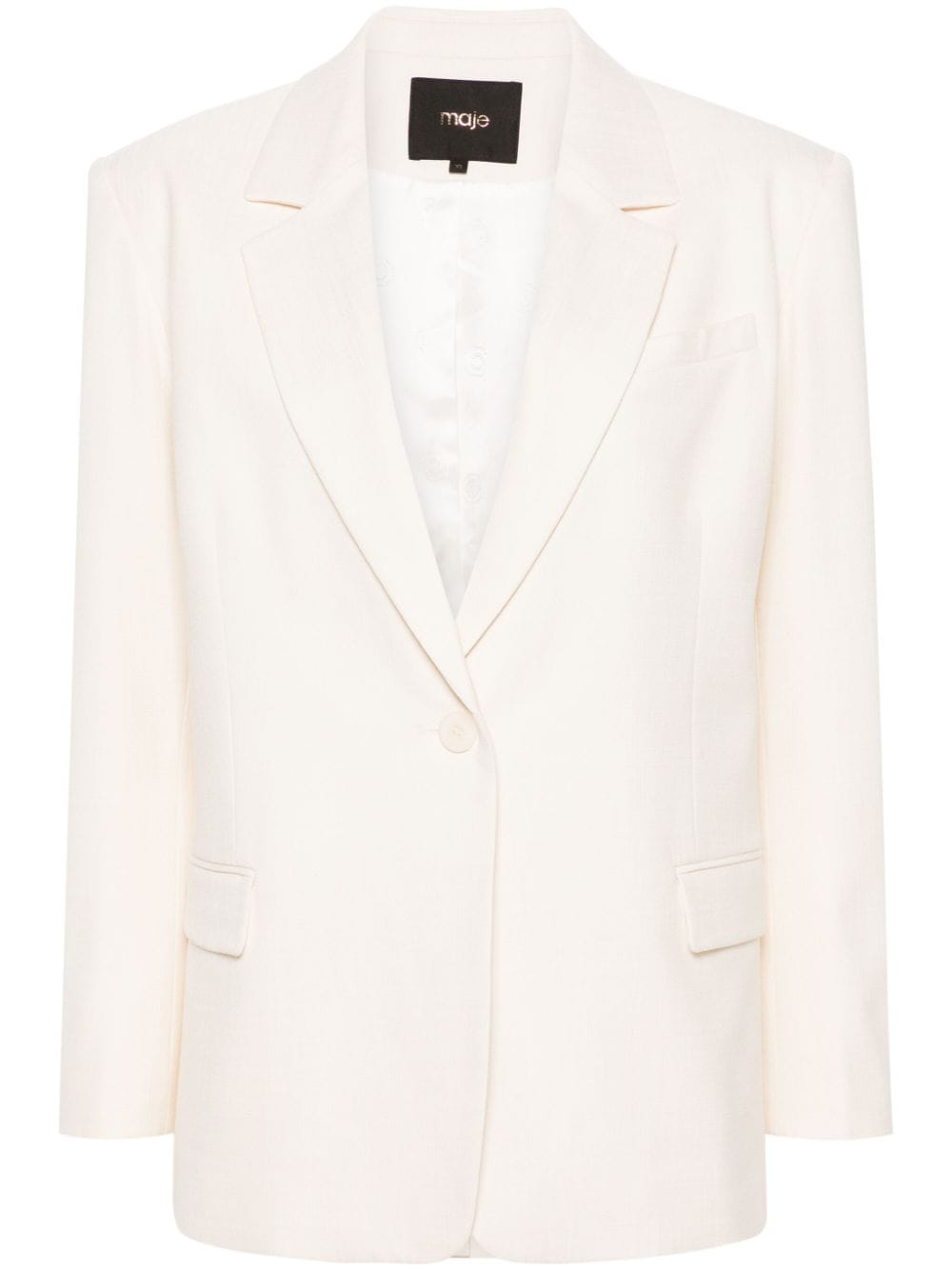 Maje single-breasted blazer - Neutrals von Maje