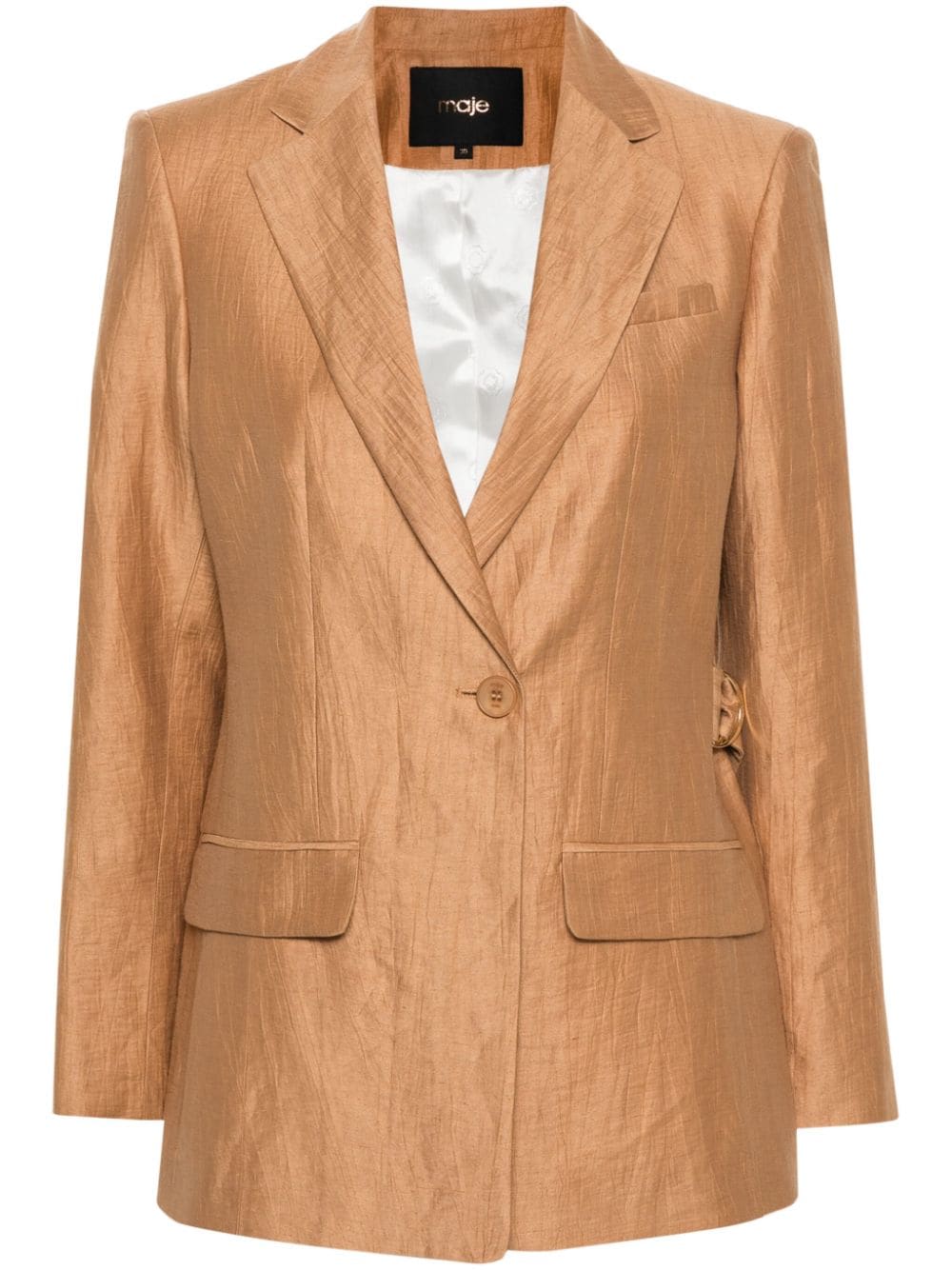 Maje single-breasted blazer - Neutrals von Maje