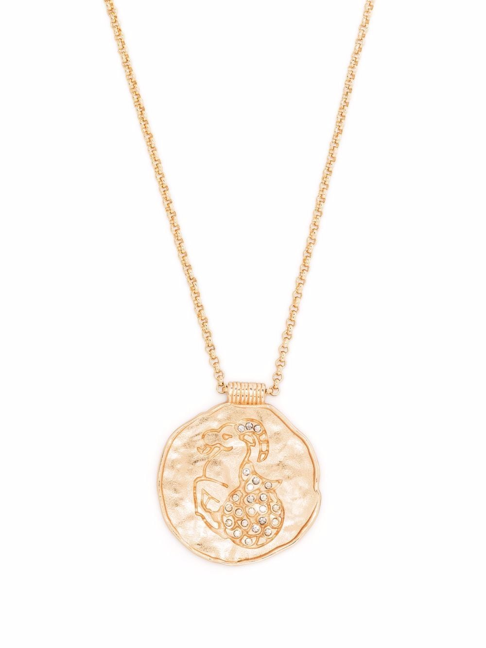 Maje Zodiac Medal pendant necklace - Gold von Maje