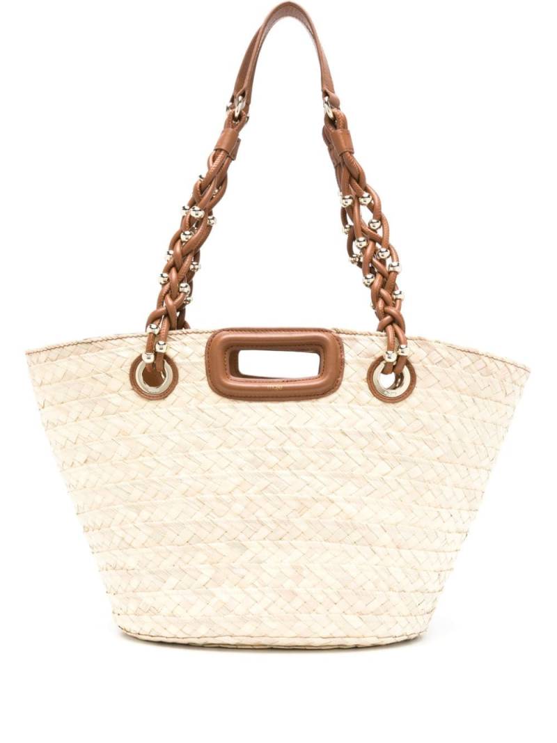 Maje basket shoulder bag - Neutrals von Maje