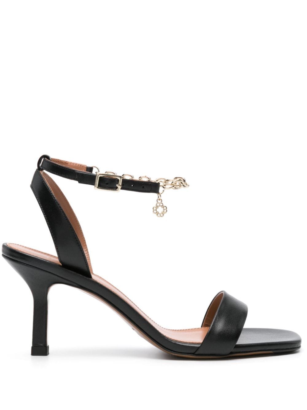 Maje chain-link leather sandals - Black von Maje