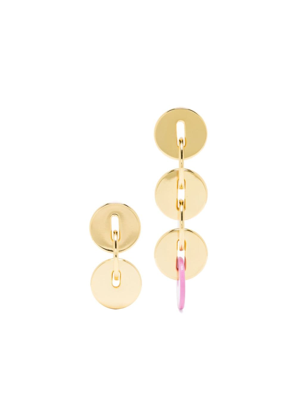 Maje circular-links dangle earrings - Gold von Maje