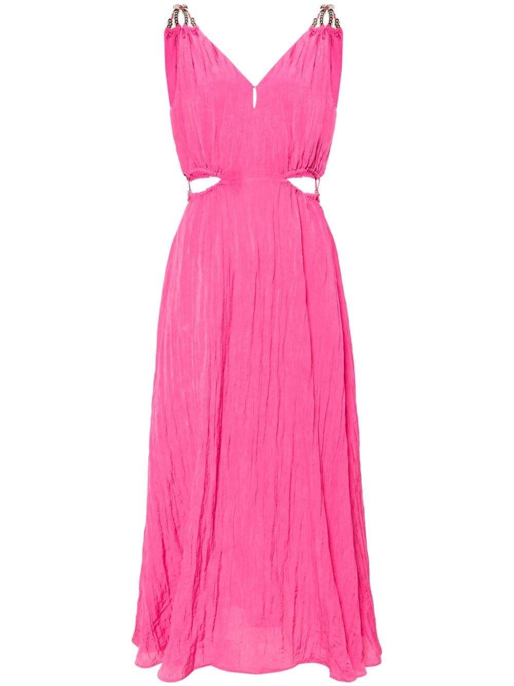 Maje crinkled-taffeta maxi dress - Pink von Maje