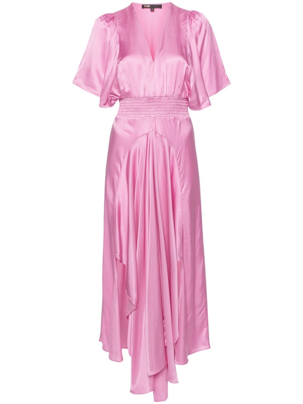 Maje draped satin maxi dress - Pink von Maje