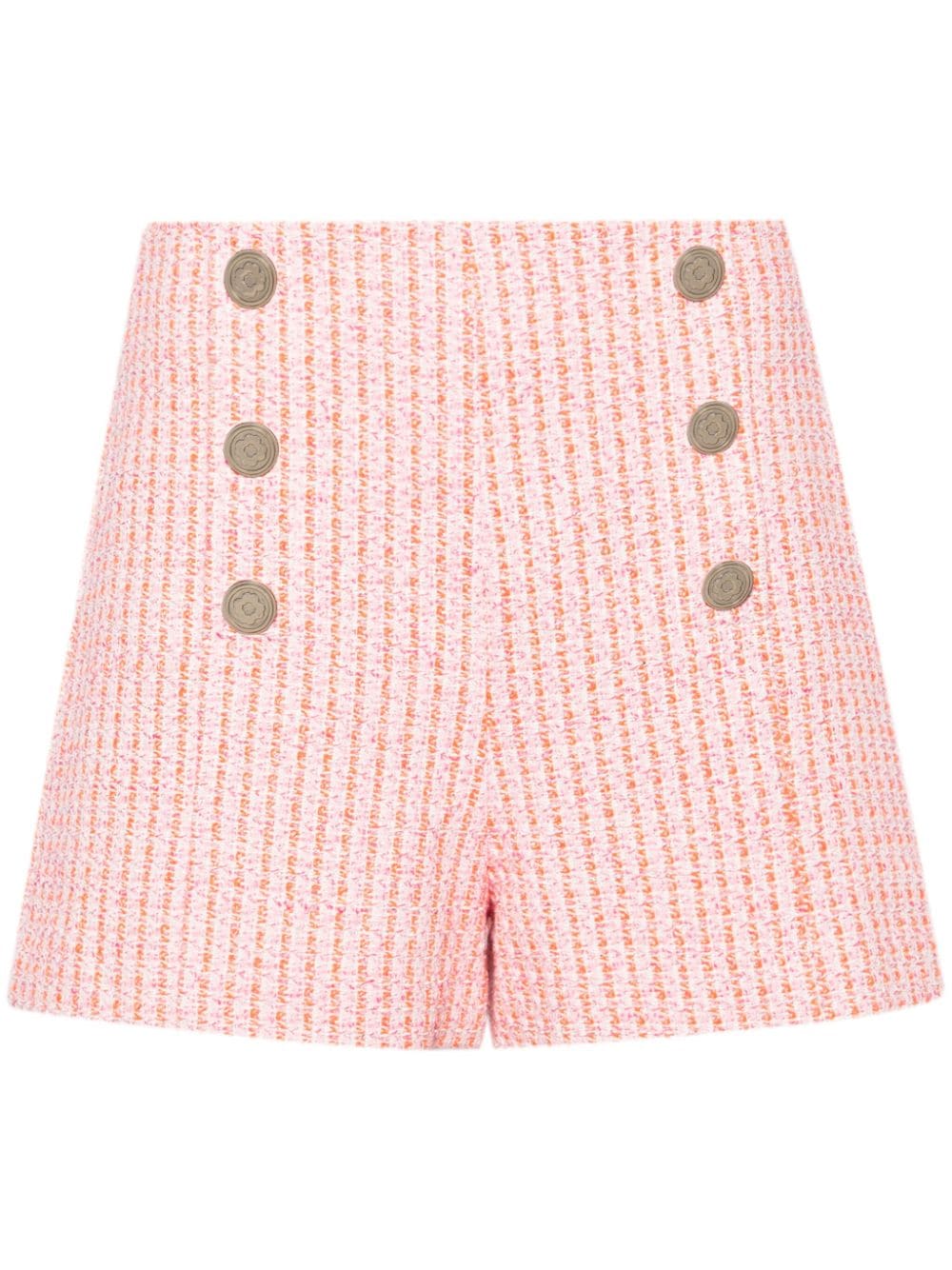 Maje embellished tweed shorts - Pink von Maje