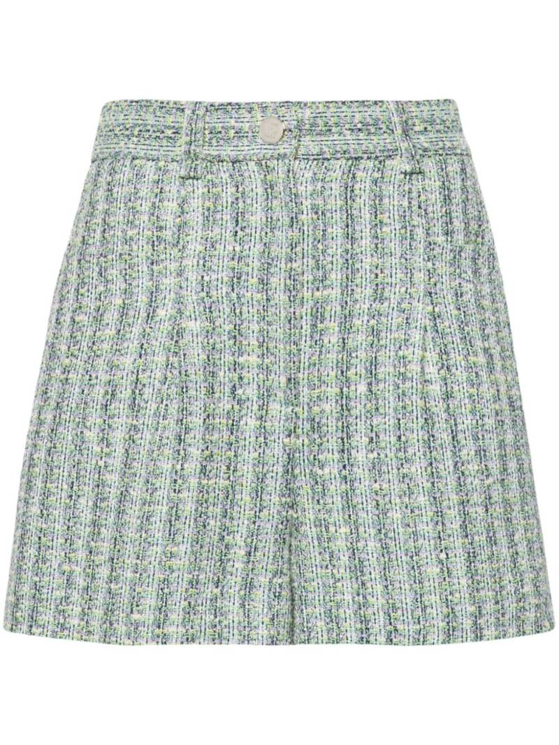 Maje high-waist tweed shorts - Green von Maje