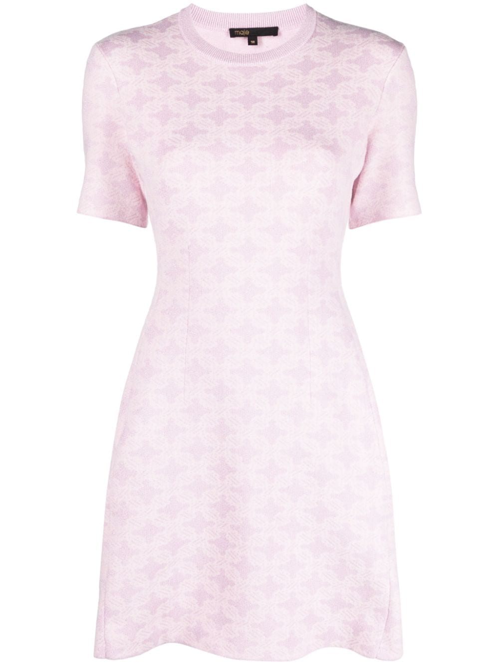 Maje short-sleeved jacquard-knit minidress - Pink von Maje
