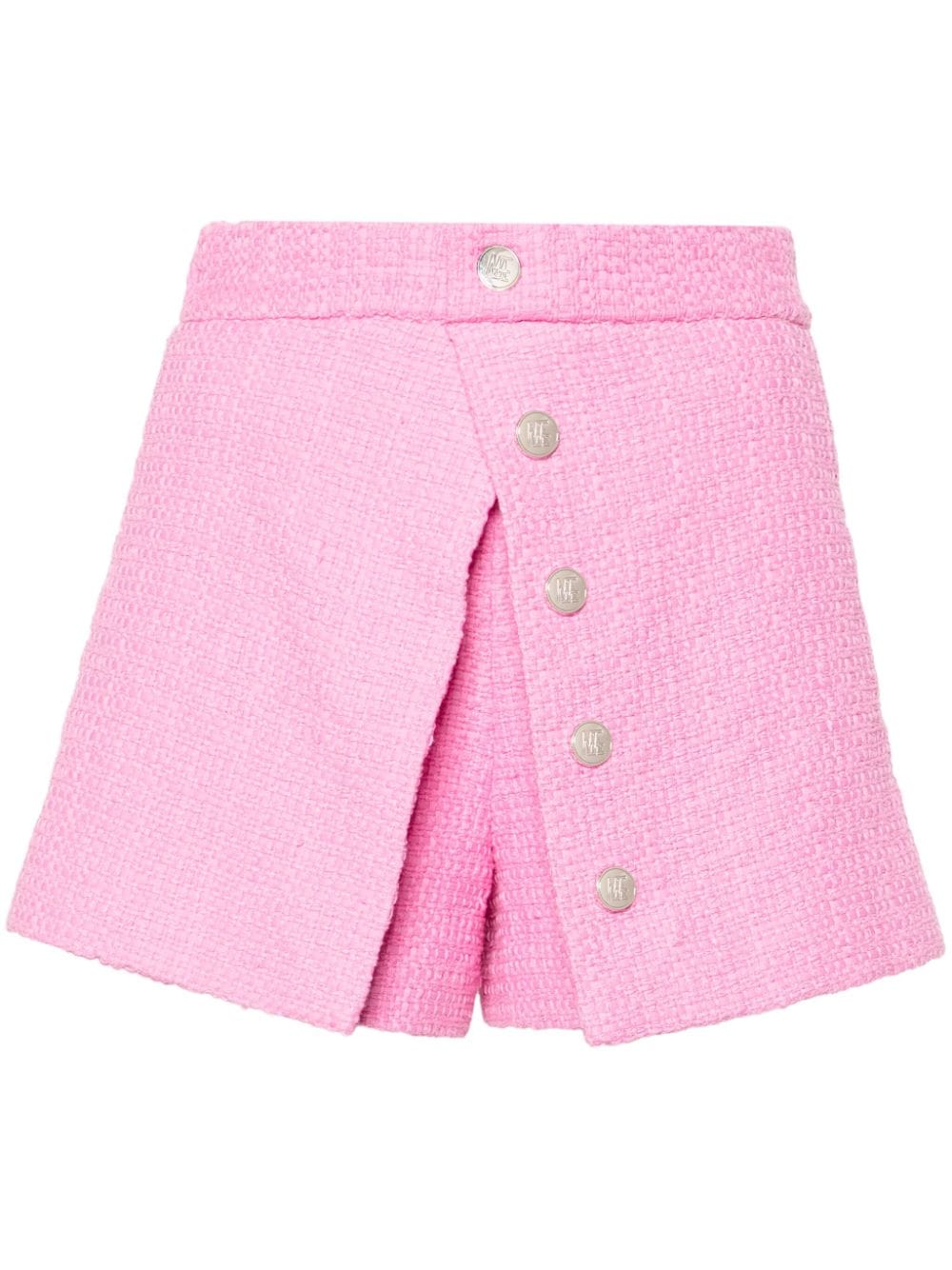Maje overlapping-panel tweed shorts - Pink von Maje