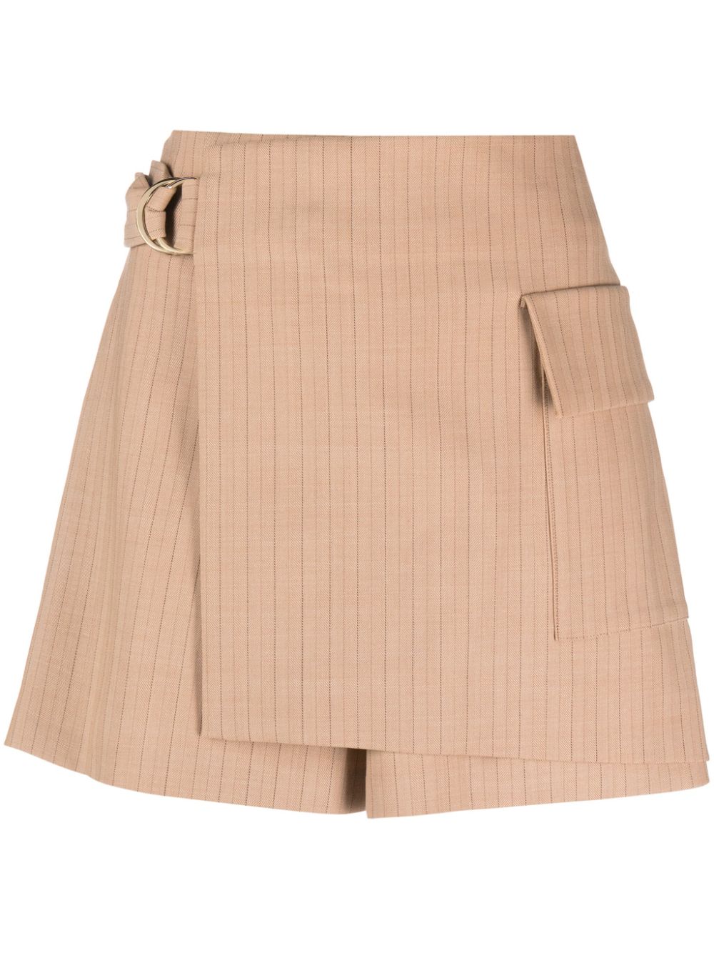 Maje pinstripe belted skort - Neutrals von Maje