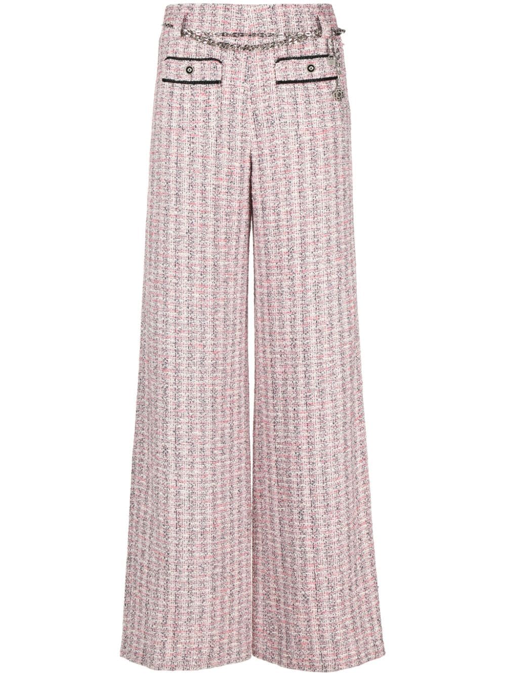 Maje wide-leg tweed trousers - Pink von Maje