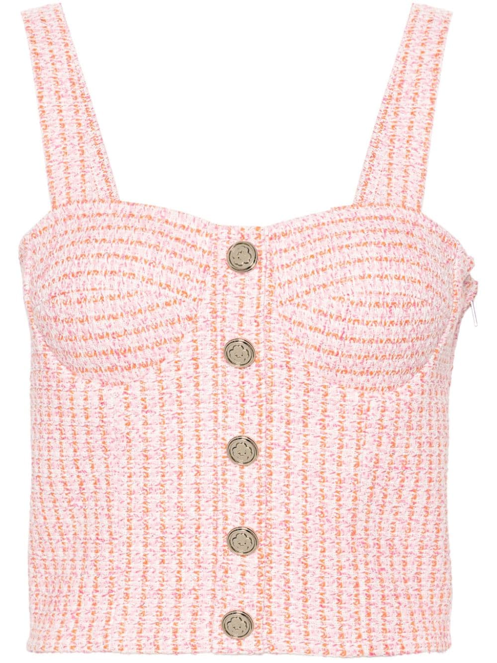 Maje tweed bustier top - Pink von Maje