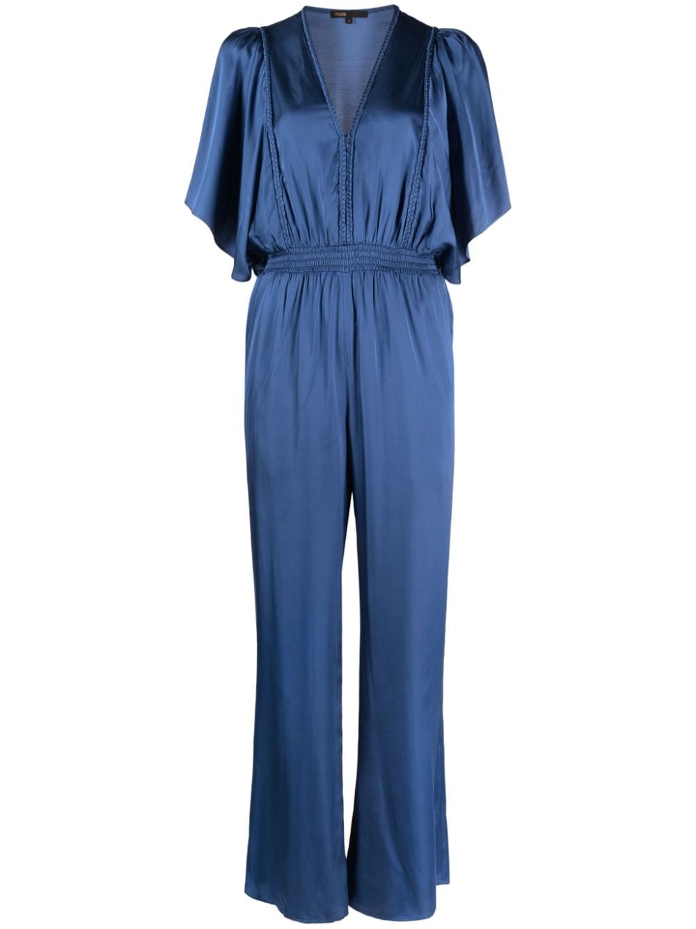 Maje wide-leg satin jumpsuit - Blue von Maje