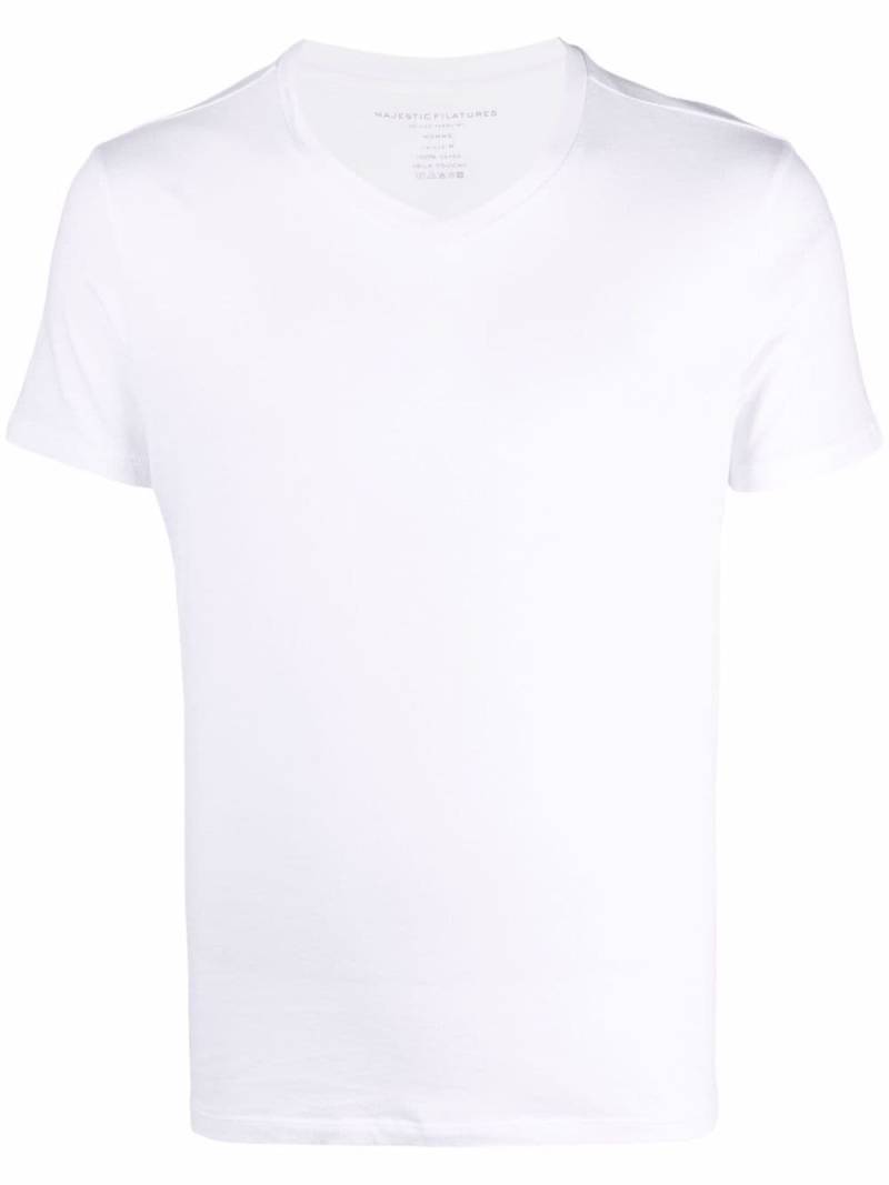 Majestic Filatures crew-neck fitted T-shirt - White von Majestic Filatures