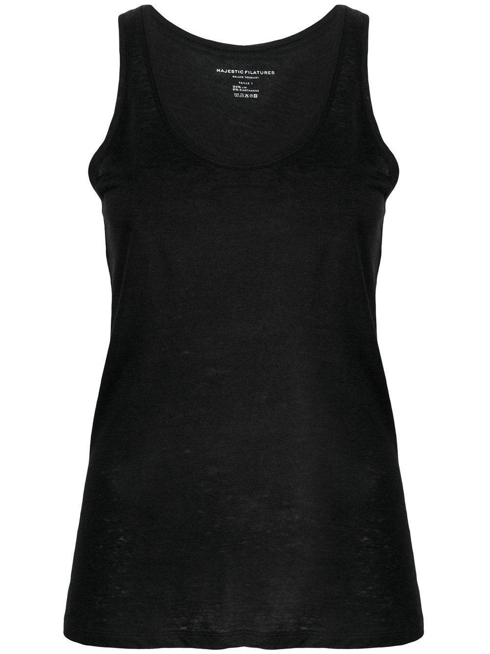 Majestic Filatures linen tank top - Black von Majestic Filatures