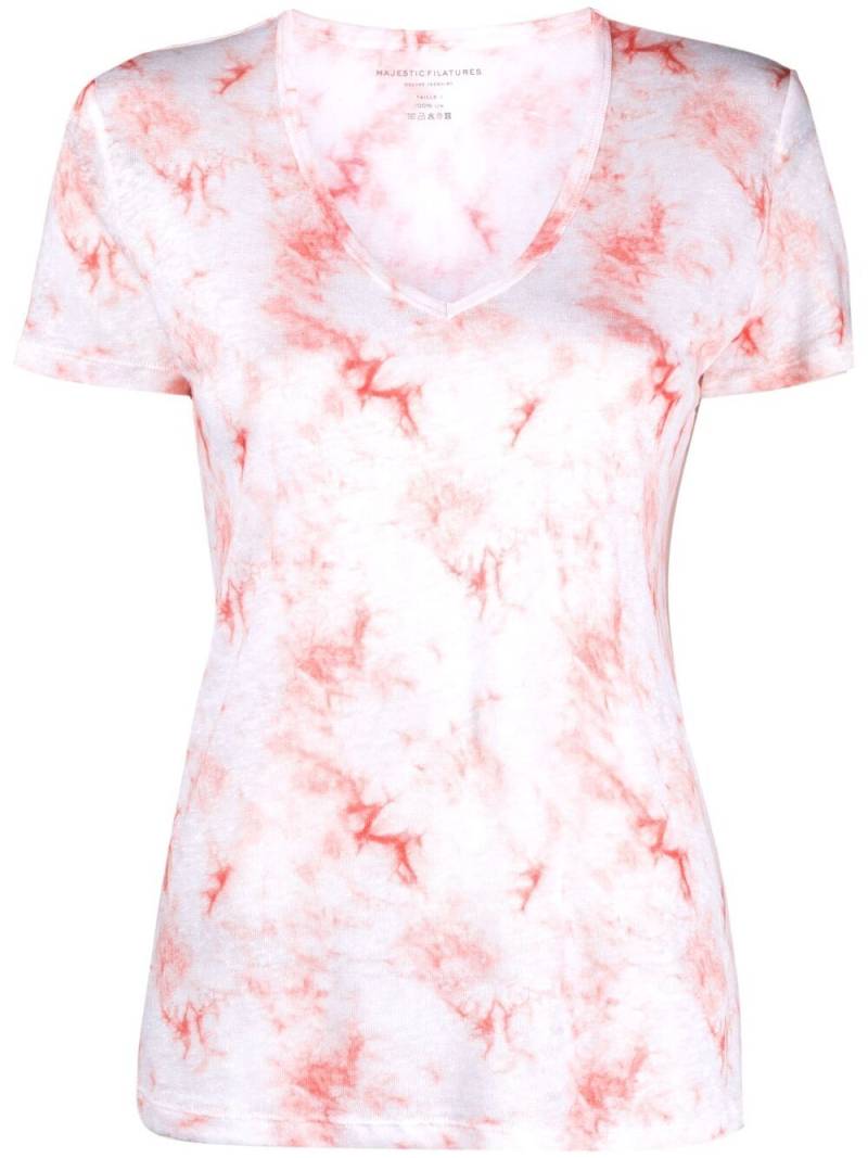 Majestic Filatures marbled-print T-shirt - Pink von Majestic Filatures