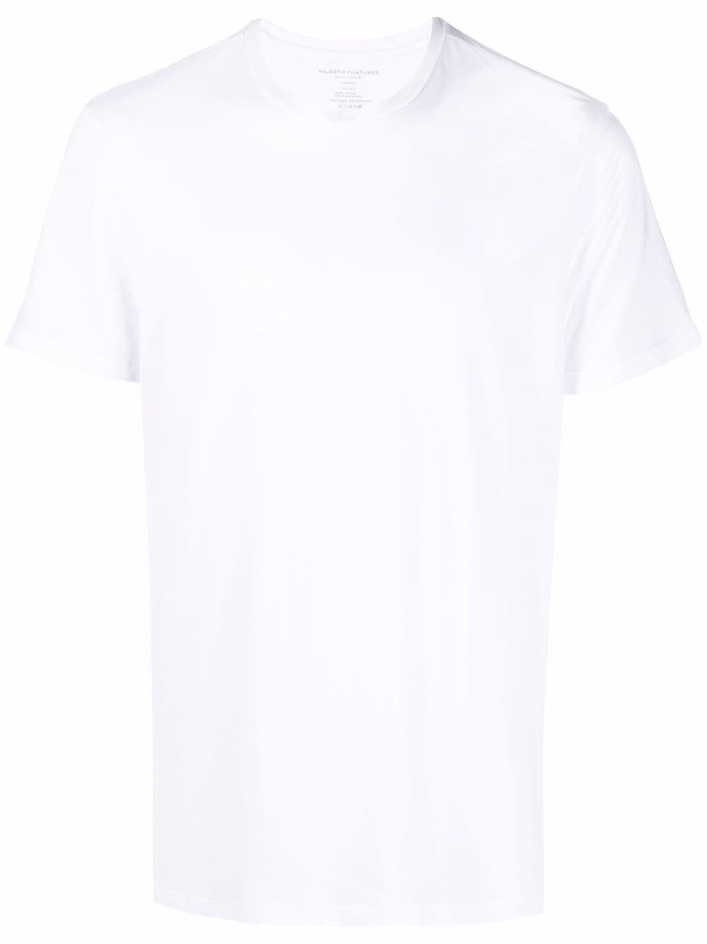 Majestic Filatures round neck short-sleeved T-shirt - White von Majestic Filatures
