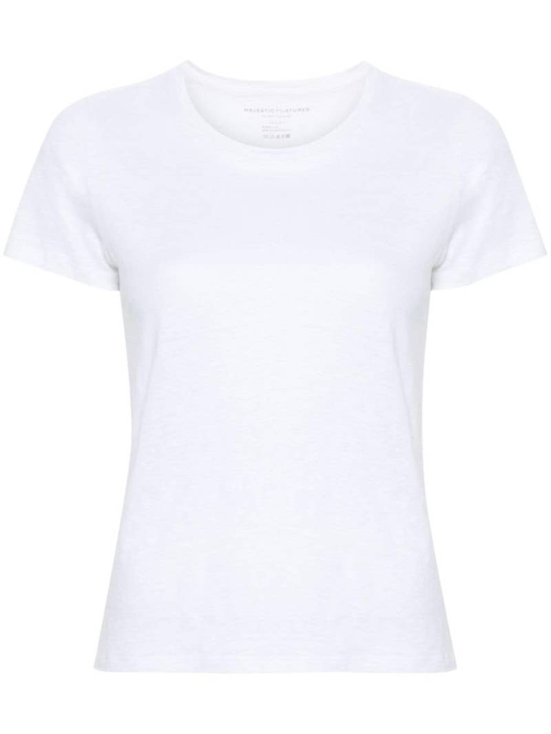 Majestic Filatures slub linen-blend T-shirt - White von Majestic Filatures