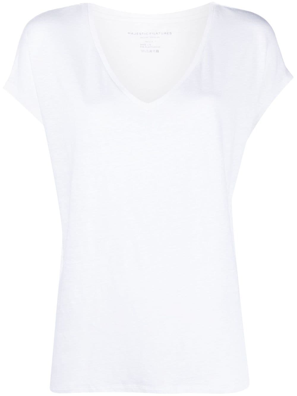 Majestic Filatures v-neck short-sleeve T-shirt - White von Majestic Filatures