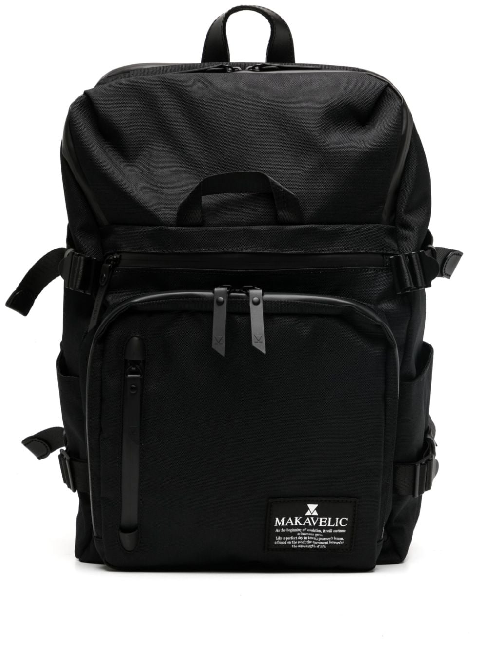 Makavelic Chase Square Box zipped backpack - Black von Makavelic