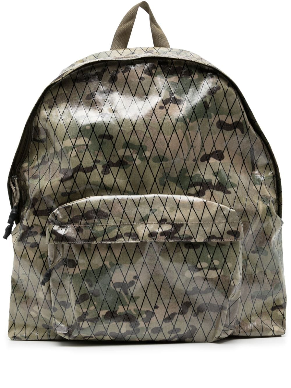Makavelic grid camouflage-print backpack - Green von Makavelic
