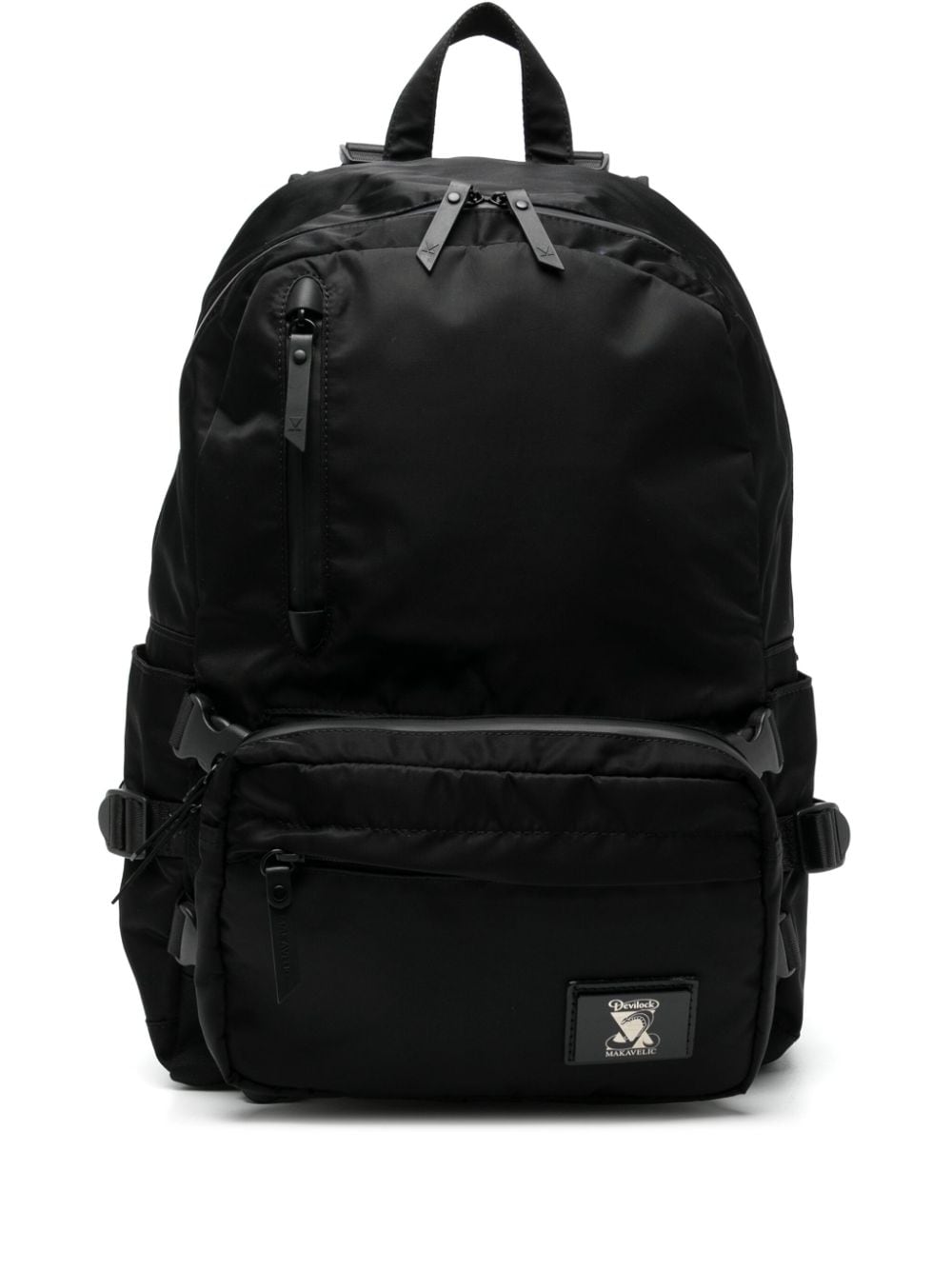 Makavelic logo-appliqué zipped backpack - Black von Makavelic