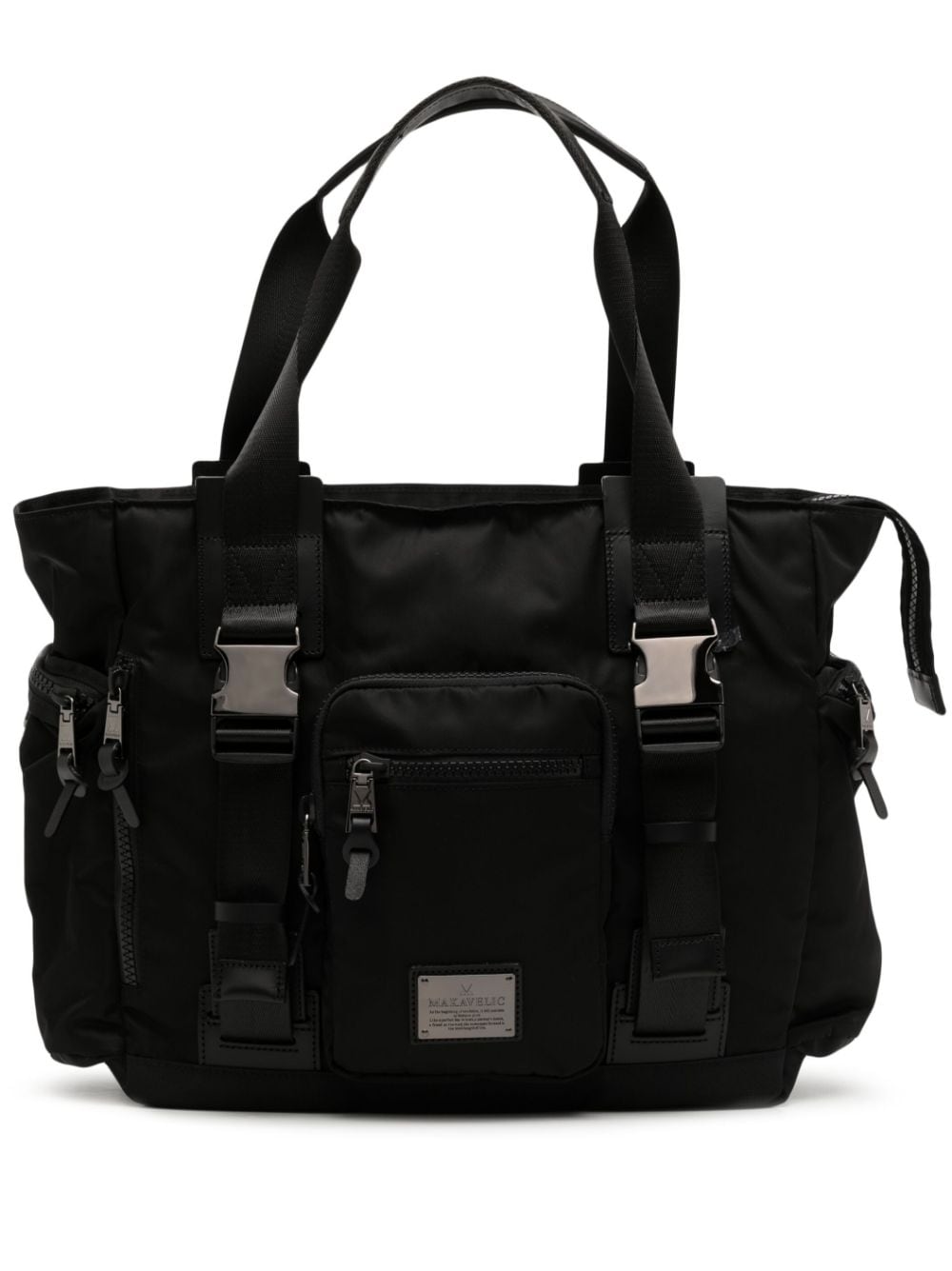 Makavelic multiple zip-fastening pockets tote bag - Black von Makavelic