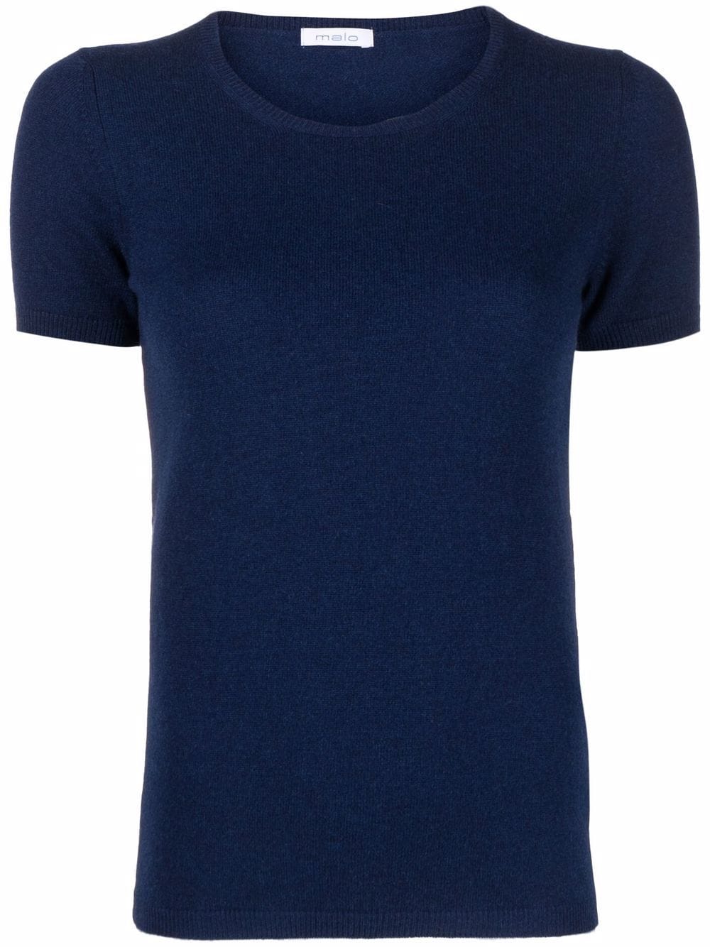 Malo crew neck cashmere T-shirt - Blue von Malo