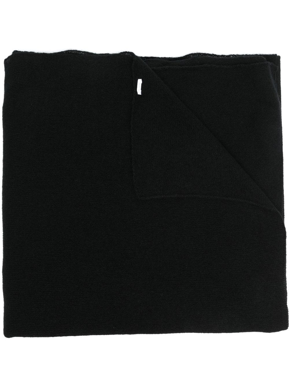Malo long cashmere scarf - Black von Malo