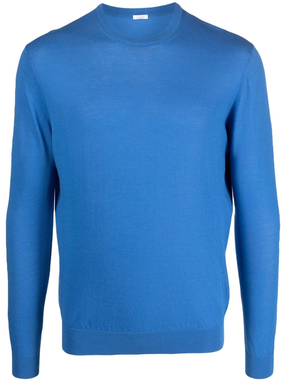 Malo long-sleeve cotton jumper - Blue von Malo