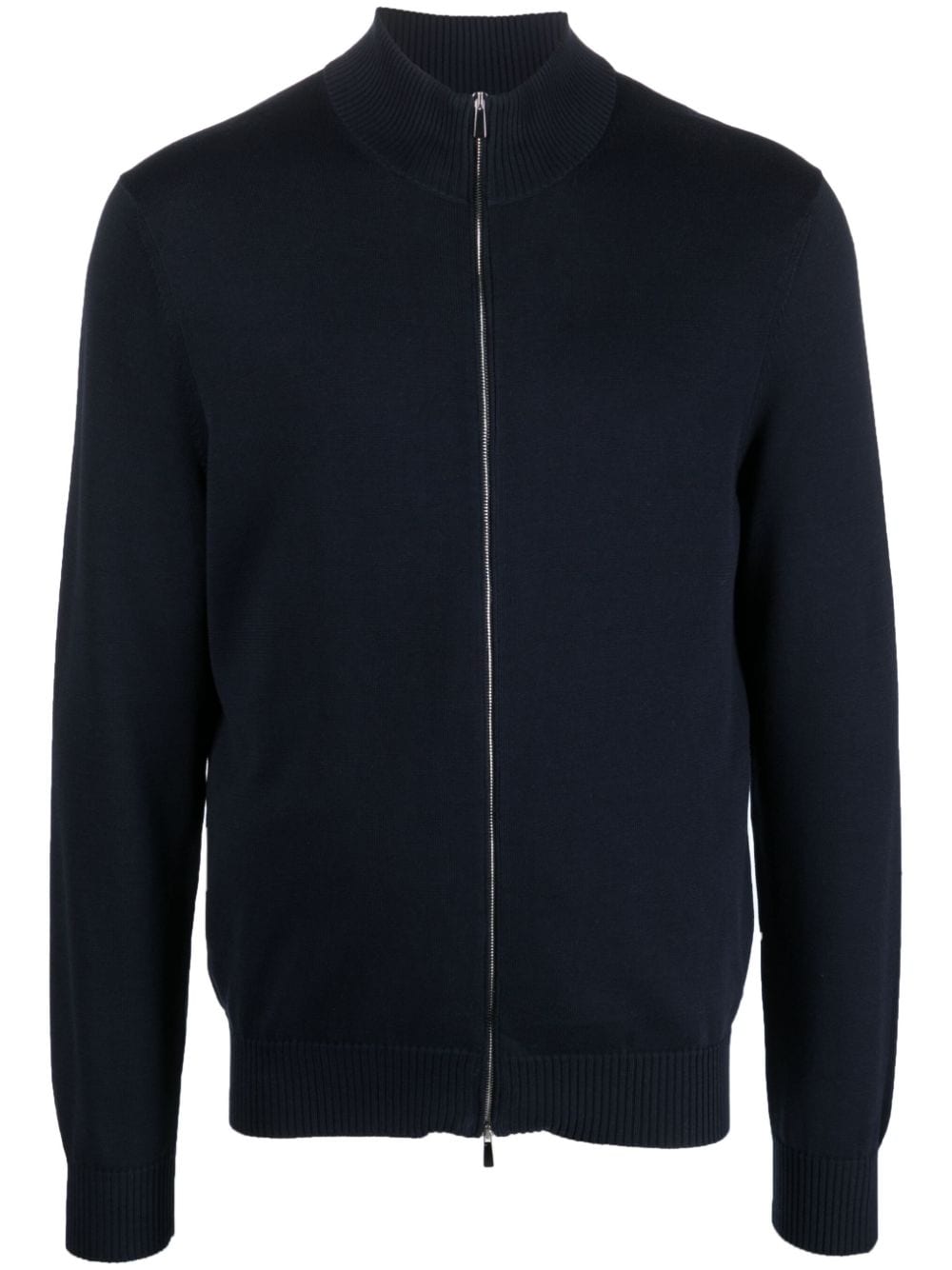 Malo long-sleeve zip-up sweatshirt - Blue von Malo