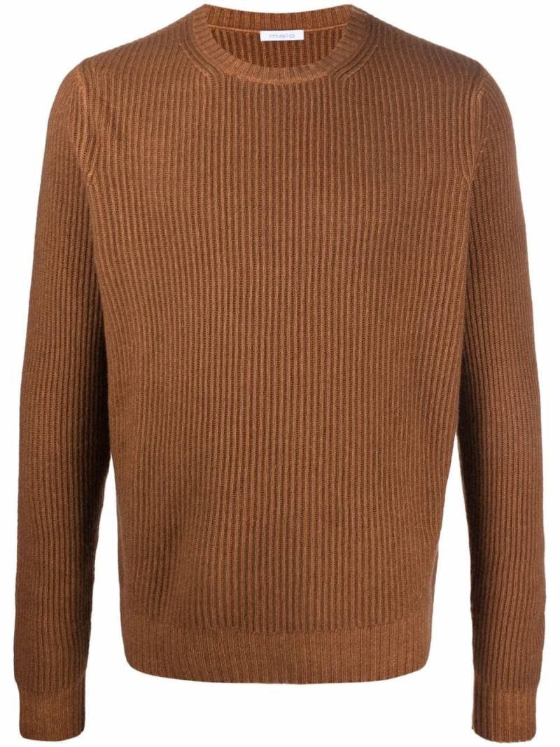 Malo round neck jumper - Brown von Malo